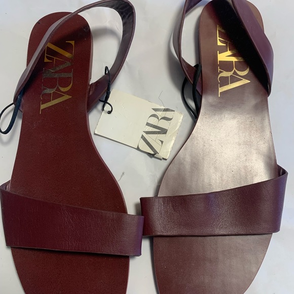 Zara Burgundy Sandals